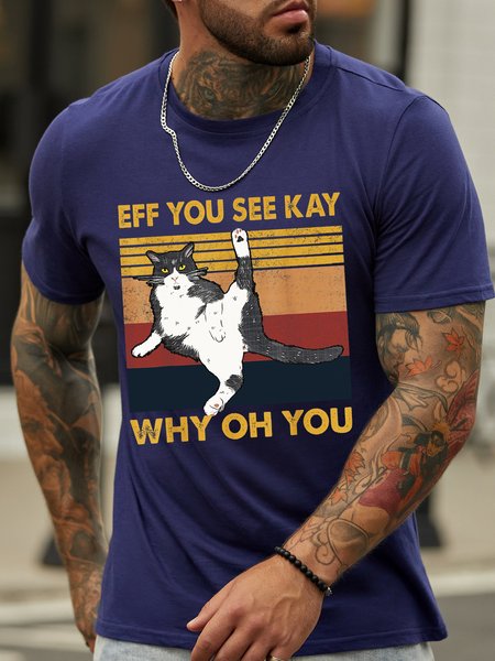 

Eff You See Kay Why Oh You Casual T-shirt, Deep blue, T-shirts