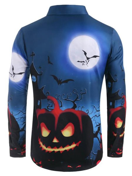 

Halloween Party Fit Shirt Collar Shirts & Tops, As picture, Hoodies&Sweatshirts