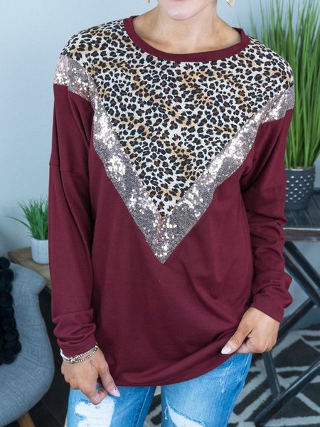 

Crew Neck Shirts & Tops, Wine red, Tees & T-shirts
