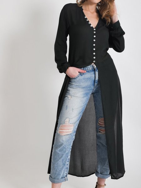 

Solid Dresses, Black, Tops
