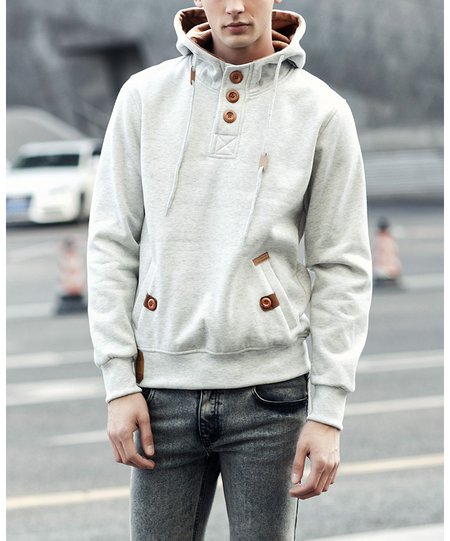 

Cotton Blends Casual Jackets, White gray, Jacket