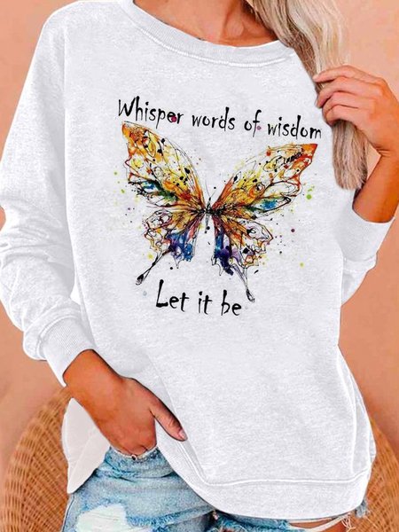 

Butterfly Sweatshirt, White, Hoodies & Sweatshirts