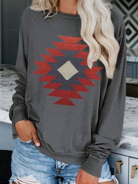 

Crew Neck Regular Fit Sweatshirt, Gray, Hoodies & Sweatshirts