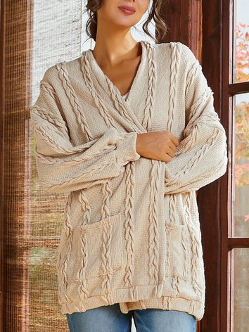 

Casual Outerwear, Apricot, Outerwear