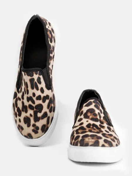 

Casual Leopard Print Flat Shoes, Athletic & Casual Shoes