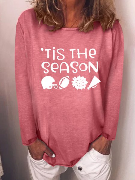 

Tis The Season Casual Regular Fit Sweatshirt, Red, Hoodies&Sweatshirts