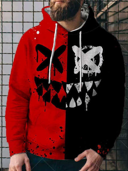 

Hooded Long Sleeve Casual Sweatshirt, Multicolor, Hoodies&Sweatshirts