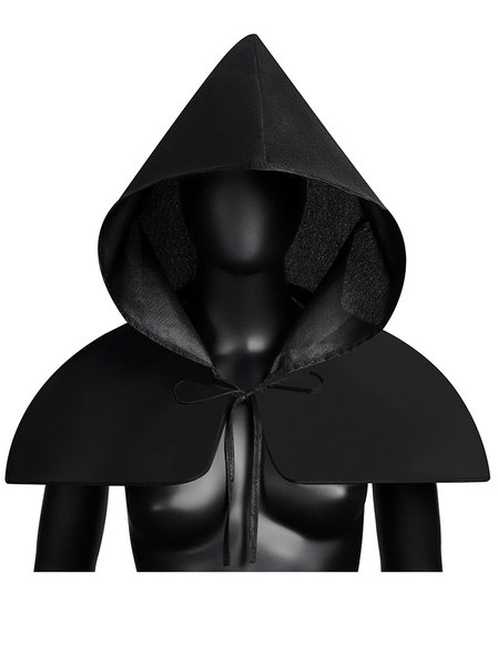 

Halloween Party Medieval Plague Bird Hood Cloak, Black, Hats