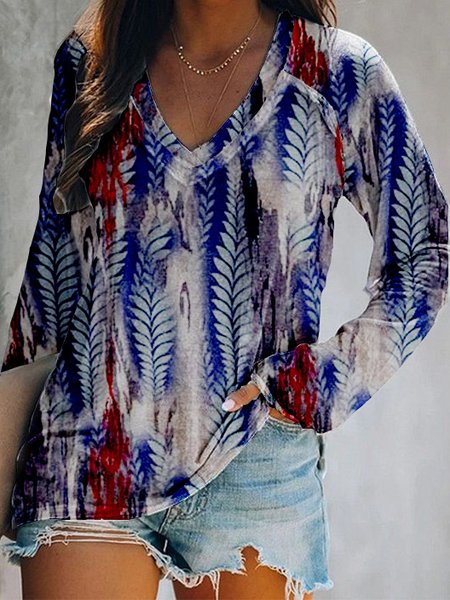 

Plants Vintage V Neck Shirts & Tops, As picture, T-Shirts