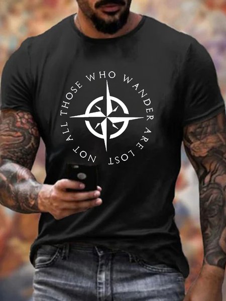 

Not All Those Who Wander Are Lost T-shirt, Black, T-shirts