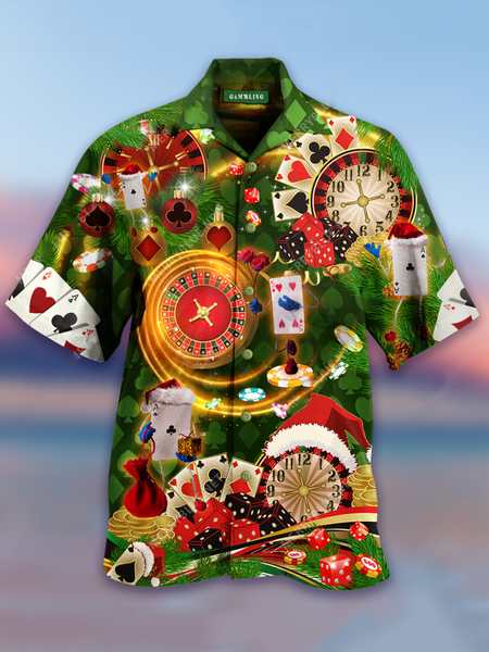 

Shirt Collar Short Sleeve Shirts & Tops, Green, Men's shirts