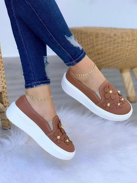 

Casuale fiore Scarpe piattaforma, Marrone, Athletic & Casual Shoes