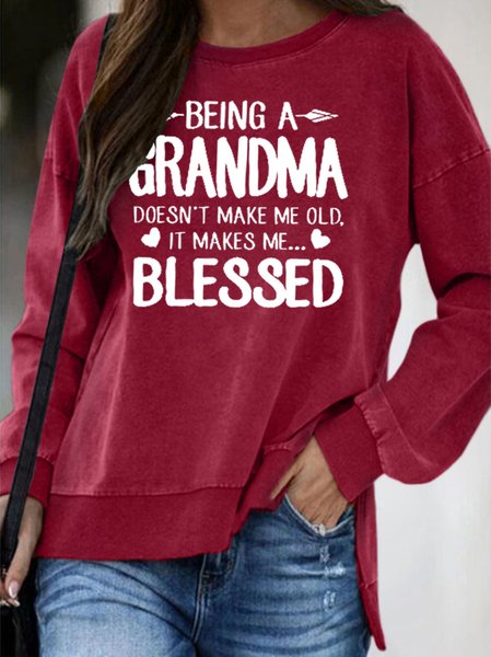 

Grandma Sweatshirt, Red, Hoodies&Sweatshirts