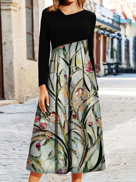

Loosen Dress, As picture, Fall Dresses