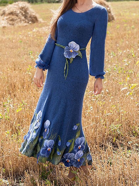 

Casual Floral Dresses, Green, Midi Dresses