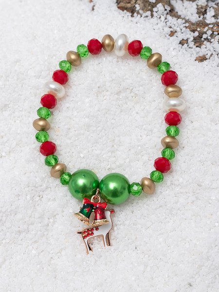 Christmas Crystal Elk Bracelet, Bracelets