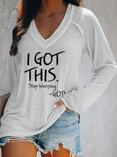 

Plus size Prayer Casual T-shirt, White, T-Shirts