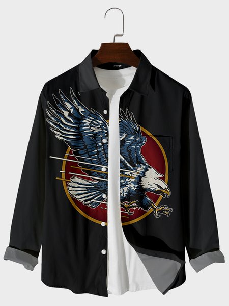 

Shirt Collar Party Shirts & Tops, Black, Men's shirts