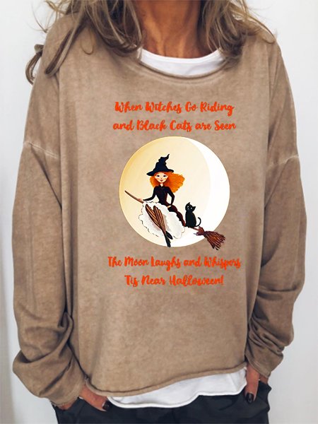 

Halloween Sweatshirt, Khaki, Hoodies&Sweatshirts