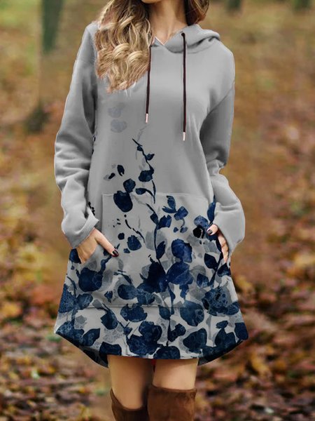 

Allentare Vintage Abito, Grigio, Mini Dresses