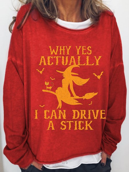 Why Yes Actually I Can drive A Stick, Red, Hoodies&Sweatshirts