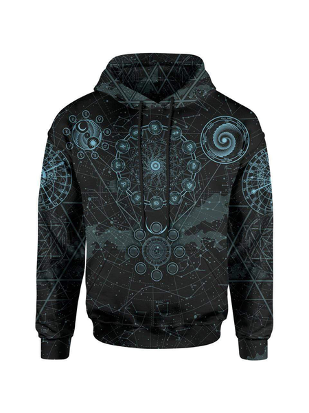 

Long Sleeve Hooded Sweatshirt, As picture, Hoodies&Sweatshirts