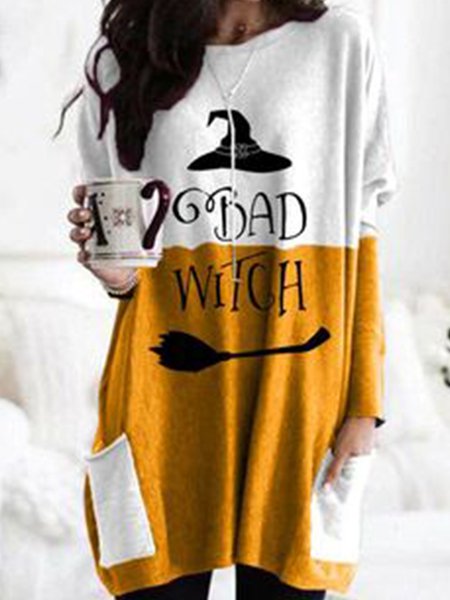 

Halloween Printed Casual Sweatshirt, As picture, Hoodies and Sweatshirts
