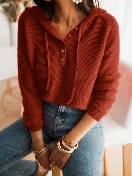 Caramello Nero Rosso Allentare Nozioni di base Maglione, Sweater