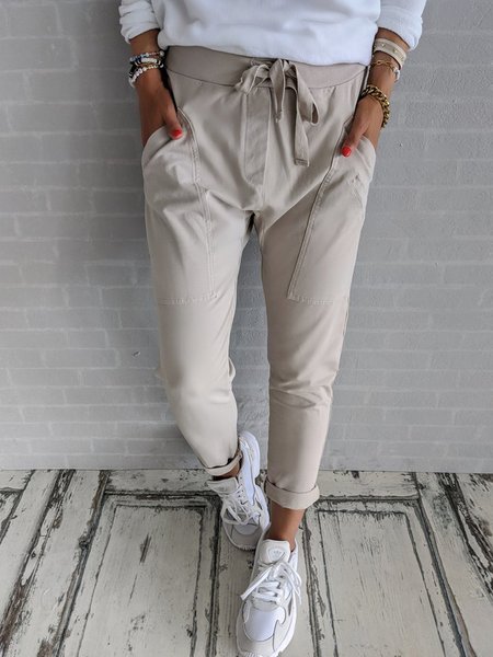 

Regular Fit Pants, Apricot, Pants