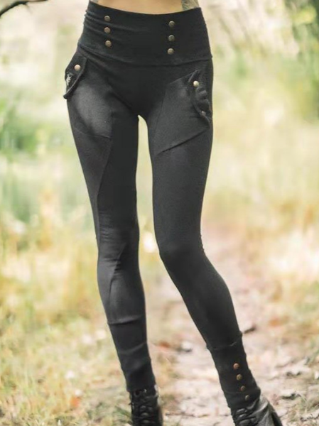 

Punk Skinny Pants, Black, Pants