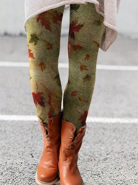 

Casual Skinny Leggings, Yellow, Leggings