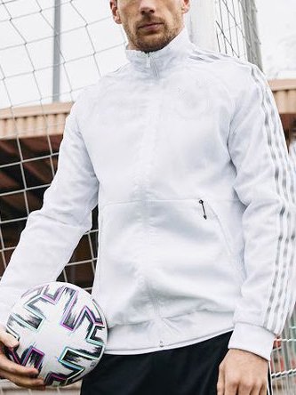 

Cotton Long Sleeve Stand Collar Outerwear, White, Outerwear