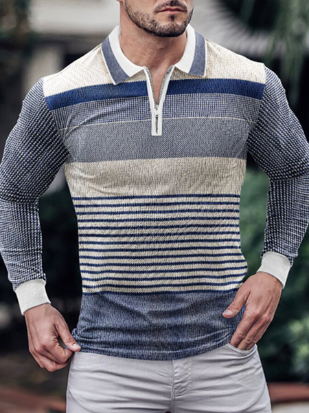 

Long Sleeve Vintage Polo Printed Shirts & Tops, Multicolor, Men's t-shirts