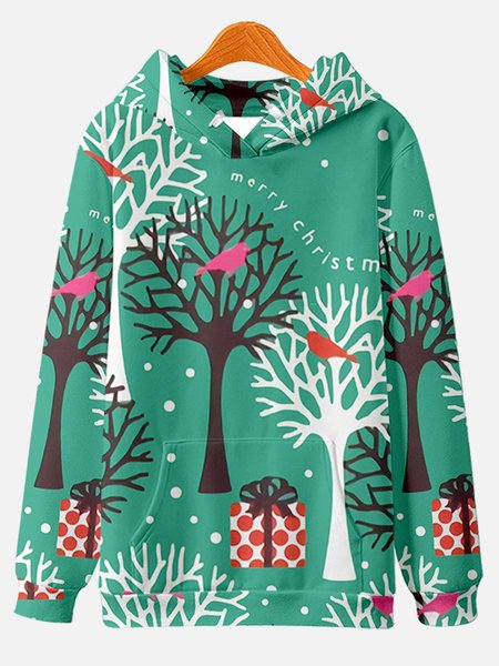 

Hooded Casual Long Sleeve Sweatshirt, Green, Hoodies