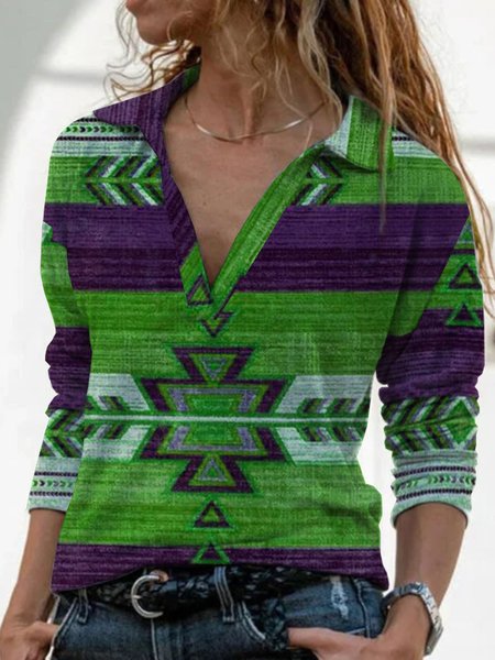 

Bohemian Tribale Camicie & Top, Green, T-Shirts