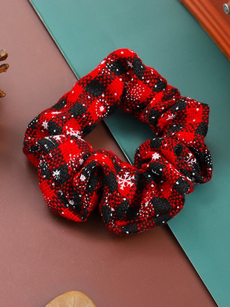

Christmas Geometric Print Hair Tie, Hats & Headwear