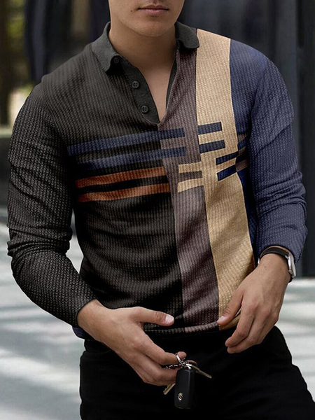 

Polo Long Sleeve Cotton Blends Shirts & Tops, Multicolor, Polos