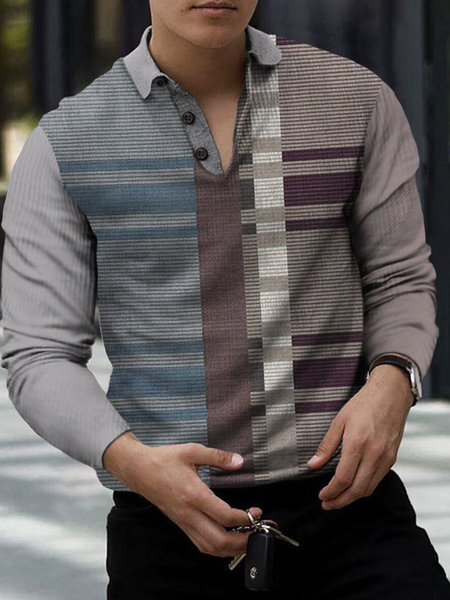 

Vacation Printed Long Sleeve Shirts & Tops, Multicolor, Men's t-shirts