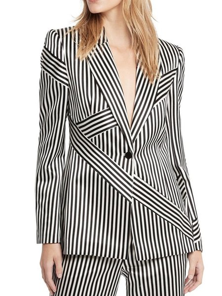 

Closure Collar Regular Fit Outerwear, As picture, Blazers