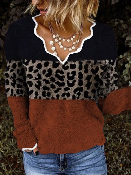 

V Neck Shirts & Tops, As picture, Tops