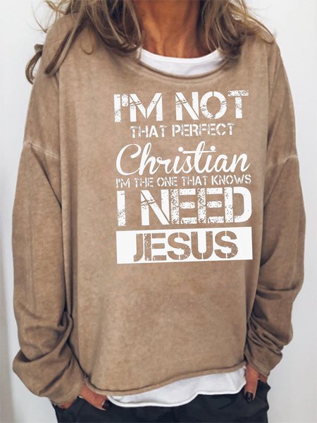 

I'm not that perfect Christian Sweatshirt, Khaki, Hoodies&Sweatshirts