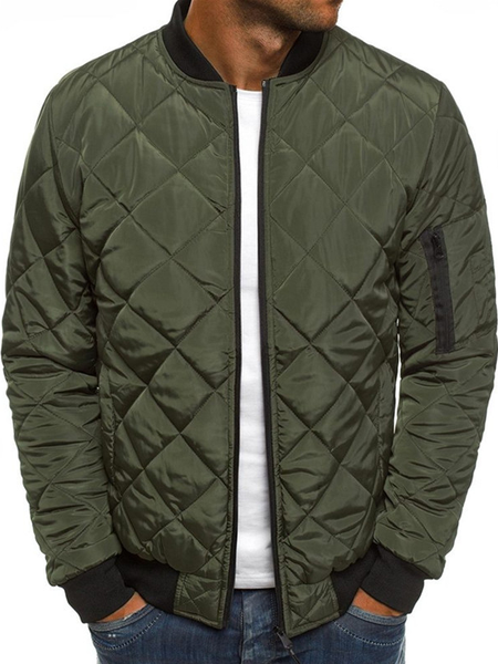 

Long Sleeve Basics Bomber Jacket, Army green, Jacket