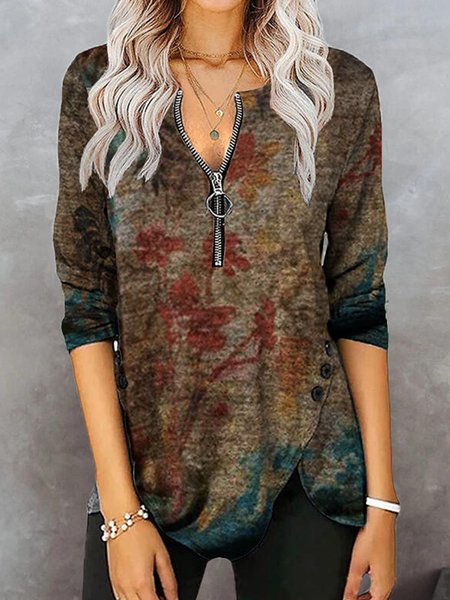 

Cotone miscele Top, Come immagine, T-Shirts