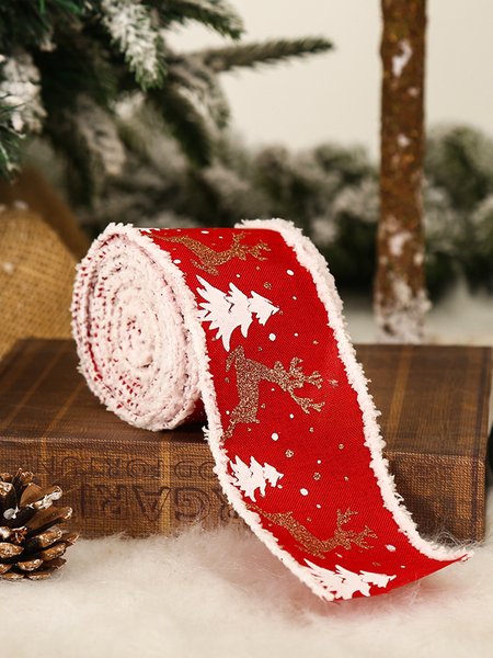 

Christmas Elk Wrapping Ribbon, Red, Home & Garden & Decorations