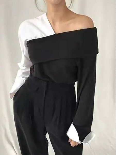 

Vintage Statement Regular Fit Vintage Shirt, Black, Blouses and Shirts