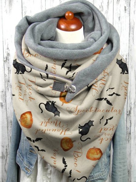 

Halloween pumpkins Scarf, Gray, Scarves&Gloves