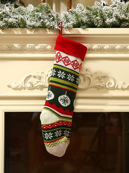 

Christmas Striped Elk Snowflake Santa Gift Socks, Accessories