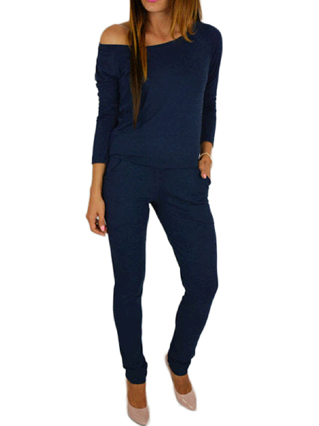 

Girocollo Pezzi interi, Blu_scuro, Jumpsuits