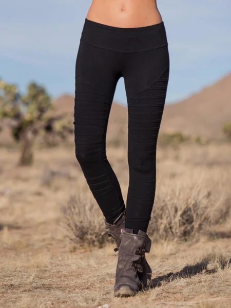 

Casuale taglia grande Stampato Pantaloni, Nero, Pants