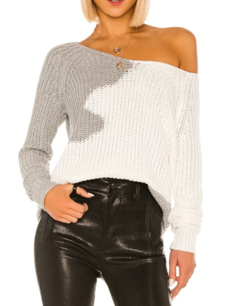 

Fall Loosen Simple Long sleeve V neck Daily Slightly stretchy Sweater, As picture, Pullovers